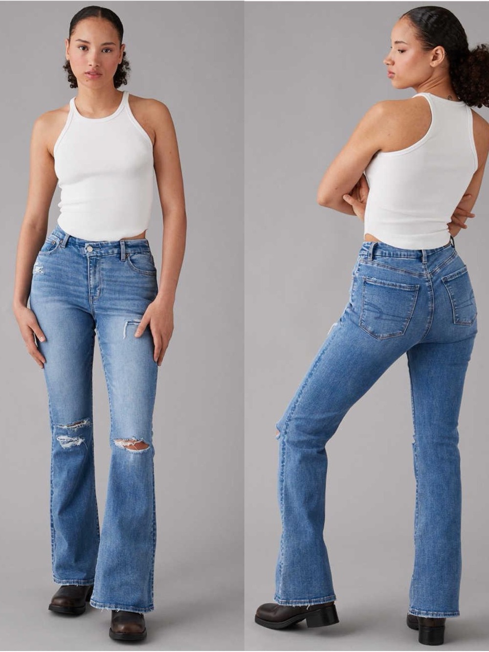 AMERICAN EAGLE Curvy Super
High Rise Flare Jean